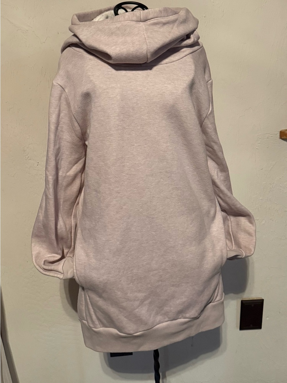 Fabletics Zaylee Heather Pink Cowl-Neck Hoodie - Picture 11 of 11